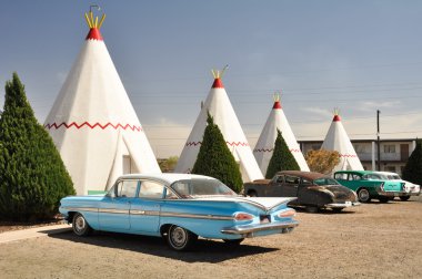 Kızılderili çadırı 4 Mayıs 2011 holbrook, arizona içinde rota 66 motel.