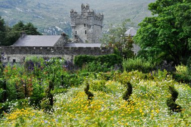Gardens of Glenveagh Castle, Donegal, Ireland clipart