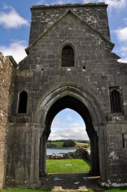 Devenish Island Monastic Site, Co Fermanagh, Northern Ireland clipart