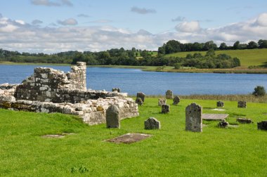 Devenish Island Monastic Site, Co Fermanagh, Northern Ireland clipart