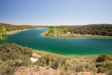 conceja göl, ruidera doğal park, castilla la mancha (İspanya)