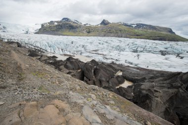 svinafell Buzulu, vatnajokull Milli Parkı, İzlanda