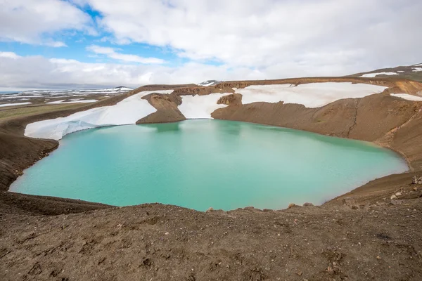 维提火山口 krafla 地热区，冰岛 — 图库照片