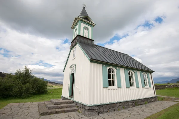 Thingvellir εκκλησία, Ισλανδία — Φωτογραφία Αρχείου