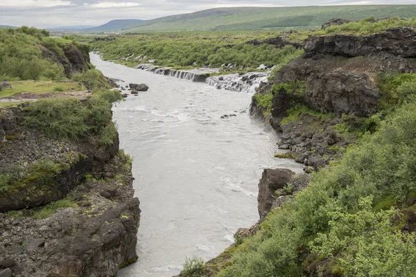 Cascada de Hraunfossar, Islandia —  Fotos de Stock