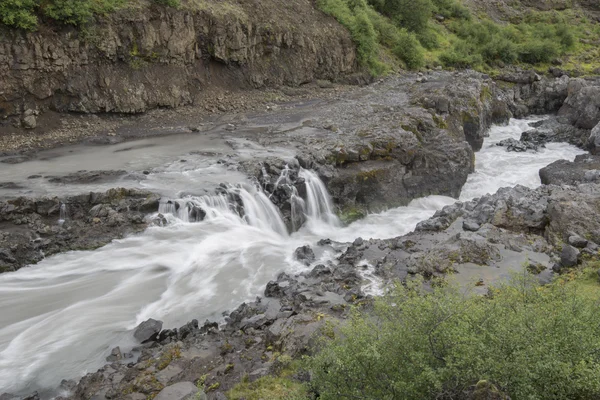 Barnafoss 瀑布冰岛 — 图库照片
