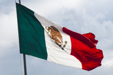 bayrak, Meksika, zocalo, mexico city
