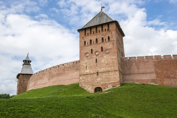 Novgorod Kremlin di Veliky Novgorod, Rusia — Stok Foto