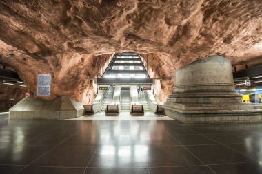 radhuset metro istasyonu Stockholm, İsveç