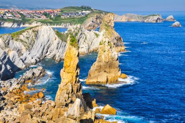 kırık Sahil (costa quebrada), liencres, İspanya