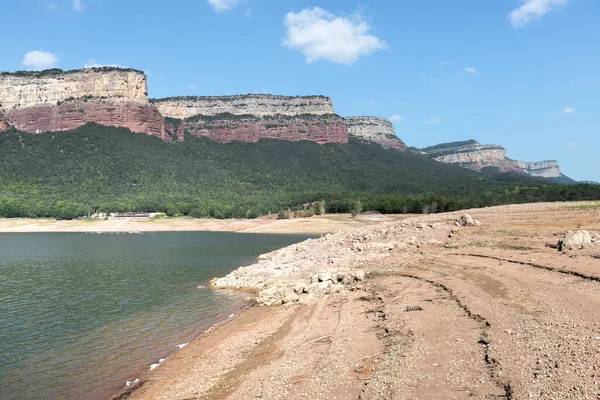 Sau Reservoar Och Las Guillerias Bergskedja Barcelona — Stockfoto