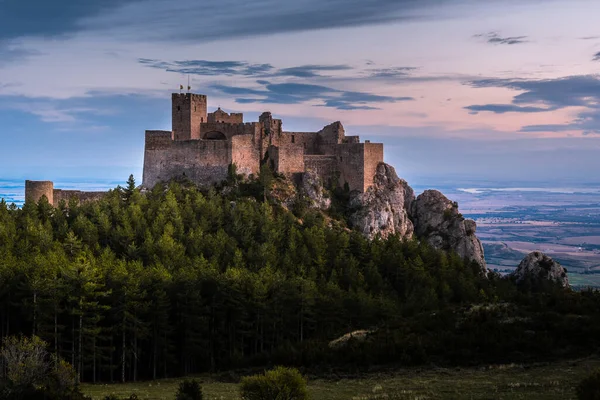 Castelo Loarre Província Huesca Espanha — Fotografia de Stock