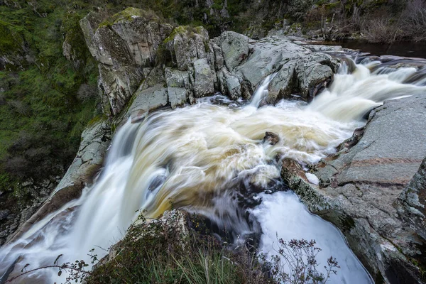 Pozo Los Humos Falls Provincie Salamanca Španělsko — Stock fotografie