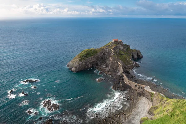 Gaztelugatxe Wybrzeże Kraju Basków Hiszpania — Zdjęcie stockowe