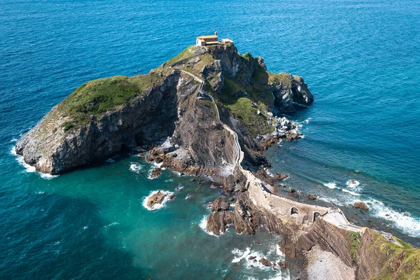 Gaztelugatxe Wybrzeże Kraju Basków Hiszpania — Zdjęcie stockowe