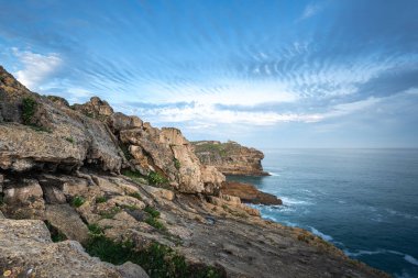 Rocky coast of Cabo Mayor, Santander in Spain