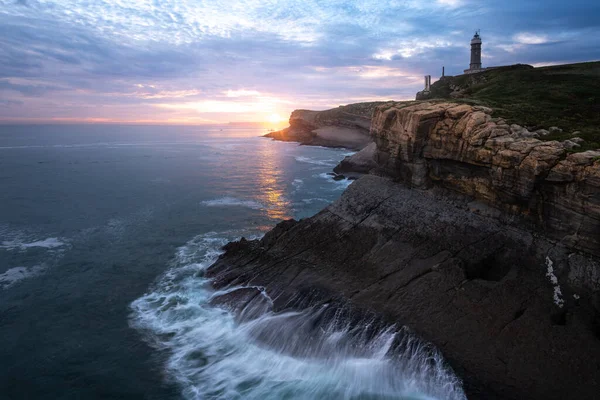 Cabo Mayor Sunrise Santander Spain — Stock Photo, Image