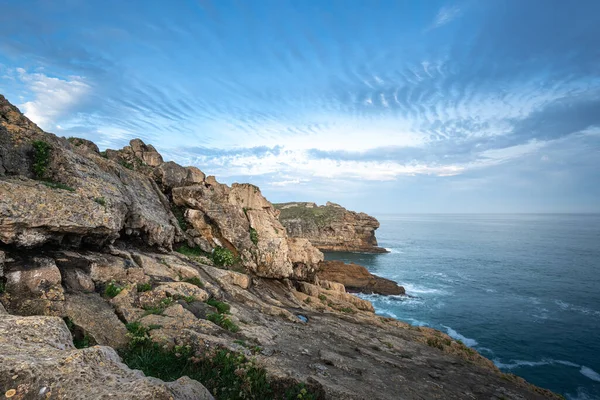 Rocky Coast Cabo Mayor Santander Spain — 스톡 사진