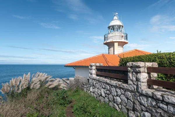 Lighthouse Punta Del Torco Afuera Suances Cantabria Spain — стокове фото