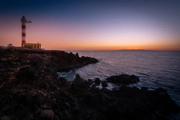 Lighthouse Punta Abona Sunrise Tenerife Island Spain — Stock Photo, Image