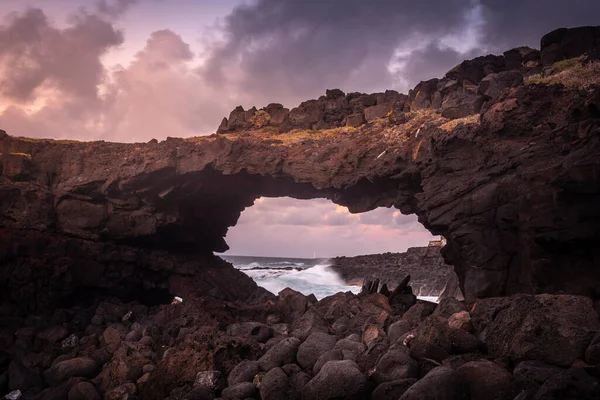 Arc Tejina Coucher Soleil Île Tenerife Espagne — Photo