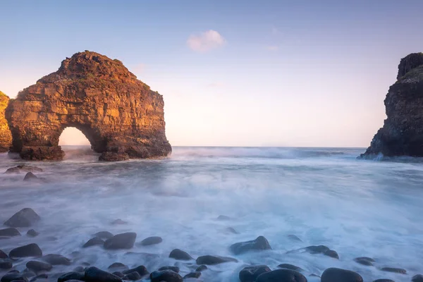 Arch Los Roques Beach Tenerife Island Spain — Foto de Stock