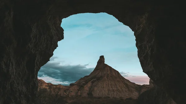 Кастильдетьерра Песчаник Видели Пещеры Барденас Реалес Наварра Испания — стоковое фото