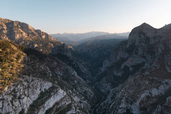 Φαράγγι Hermida Από Σημείο Επιφυλακής Santa Catalina Κανταβρία Στην Ισπανία — Φωτογραφία Αρχείου