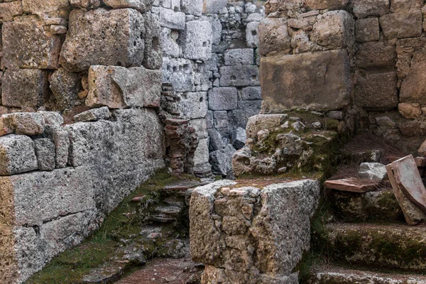 Ruinas Del Antiguo Edificio Antigua Ciudad Phaselis — Foto de Stock
