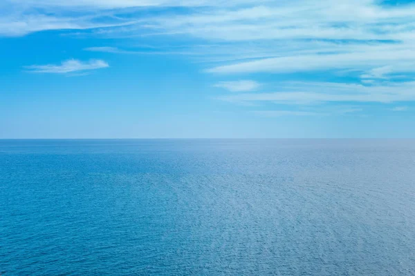Background Seascape Blue Calm Sea Sky Horizo — Φωτογραφία Αρχείου