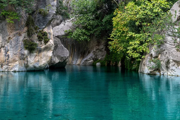 Cañón Rocoso Natural Con Agua Azul Clara Goynuk Turquía — Foto de Stock