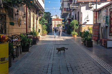 Antalya, Türkiye - 15 Kasım 2021: Tarih Şehir Merkezi 