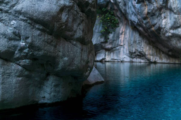 Cañón Rocoso Natural Con Río Azul Claro Goynuk Turquía — Foto de Stock