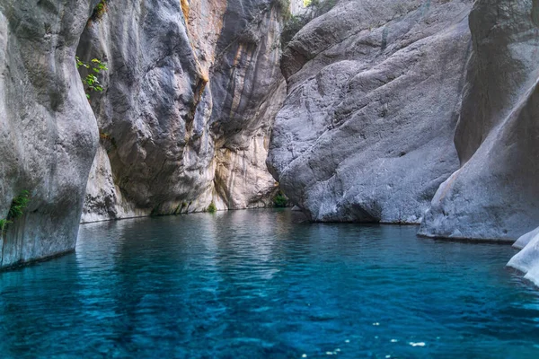 Cañón Rocoso Natural Con Río Azul Claro Goynuk Turquía — Foto de Stock