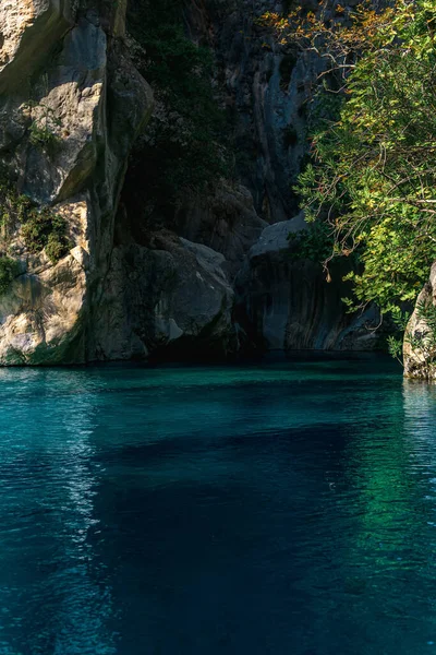 Natürliche Felsschlucht Mit Klarem Blauem Wasser Goynuk Türkei — Stockfoto