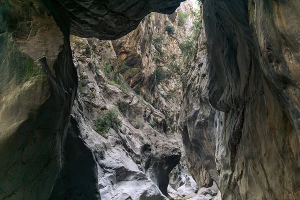 Гірський Пейзаж Вид Знизу Глибокого Каньйону — стокове фото