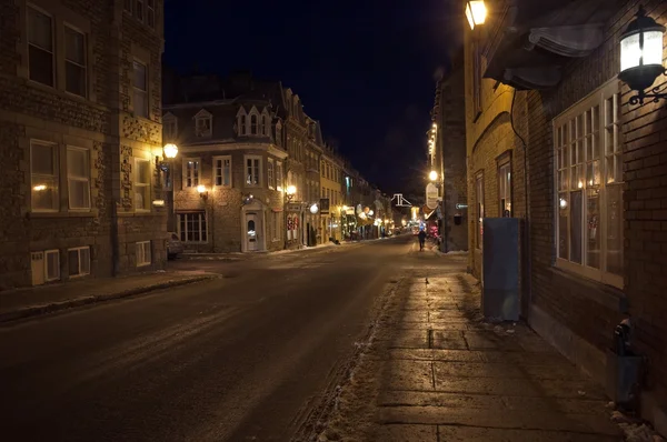 Street av quebec gamla staden — Stockfoto