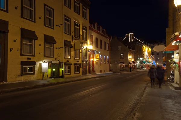 Rua de Quebec Cidade velha — Fotografia de Stock