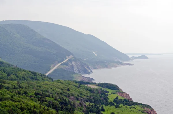 Weg langs de kust — Stockfoto