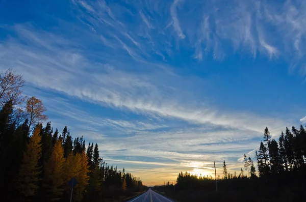 Trans Canada Highway Superior Lake Οντάριο Καναδάς — Φωτογραφία Αρχείου