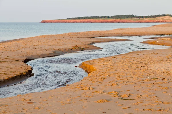 Spiaggia Sabbia Rossa Prince Edward Island Canada — Foto Stock