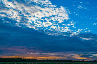 Superior Gölü yakınlarında gün batımı, Kanada