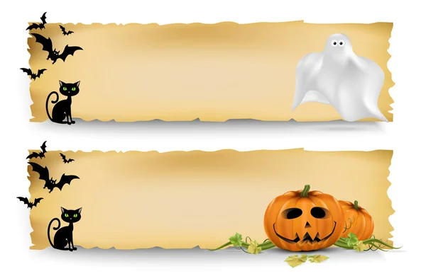 Banner di Halloween — Vettoriale Stock