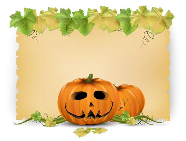 Tarjeta realista de Halloween — Vector de stock