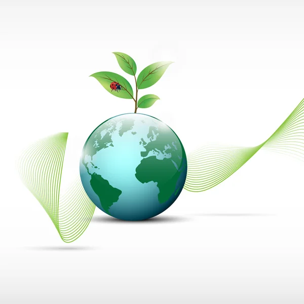 Eco planet — Stock Vector
