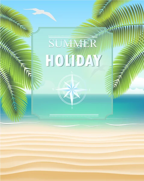 Letní dovolená — Stockový vektor