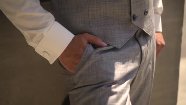 A man keeps his hands in his pocket — Video