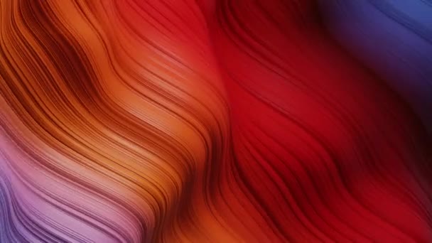 Multicolored flag, gradient fabric fluttering in the wind — Vídeo de Stock
