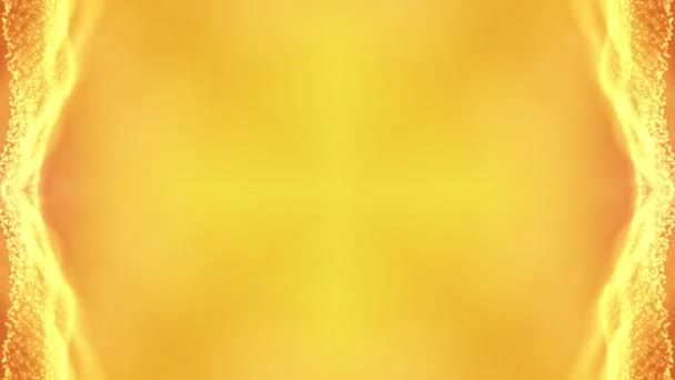 Vj Loop Yellow Neon Kaleidoskop. Nahtlose Animation. — Stockvideo
