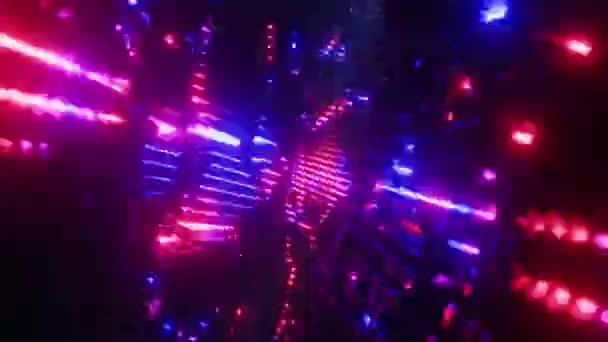 Visualisation audio sous forme d'ondes lumineuses. Animation en boucle infinie. — Video